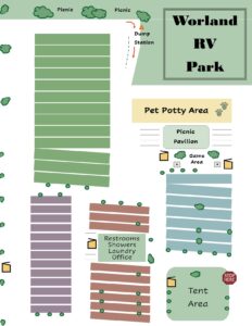 A bunch of different types of camping spots